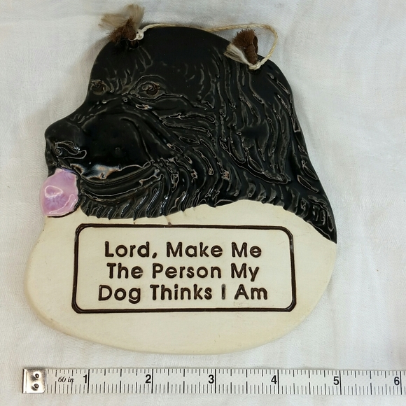 Smoky Mountain Pottery Dog Wall Hanging - Picture 4 of 8